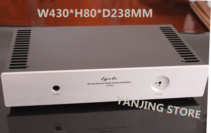 430*238*80MM Class A Amplifier Chassis Enclosure / Preamp Case /Both Sides Radiator Chassis / DIY Box
430*238*80MM Class A Amplifier Chassis Enclosure / Preamp Case /Both Sides Radiator Chassis / DIY Box