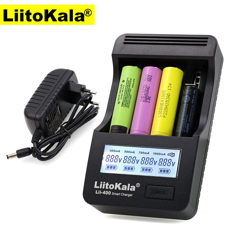 Зарядное устройство Liitokala Lii500 ЖК дисплей зарядка 18650 18350 18500 16340 10440 14500 26650 1 2 В AA AAA