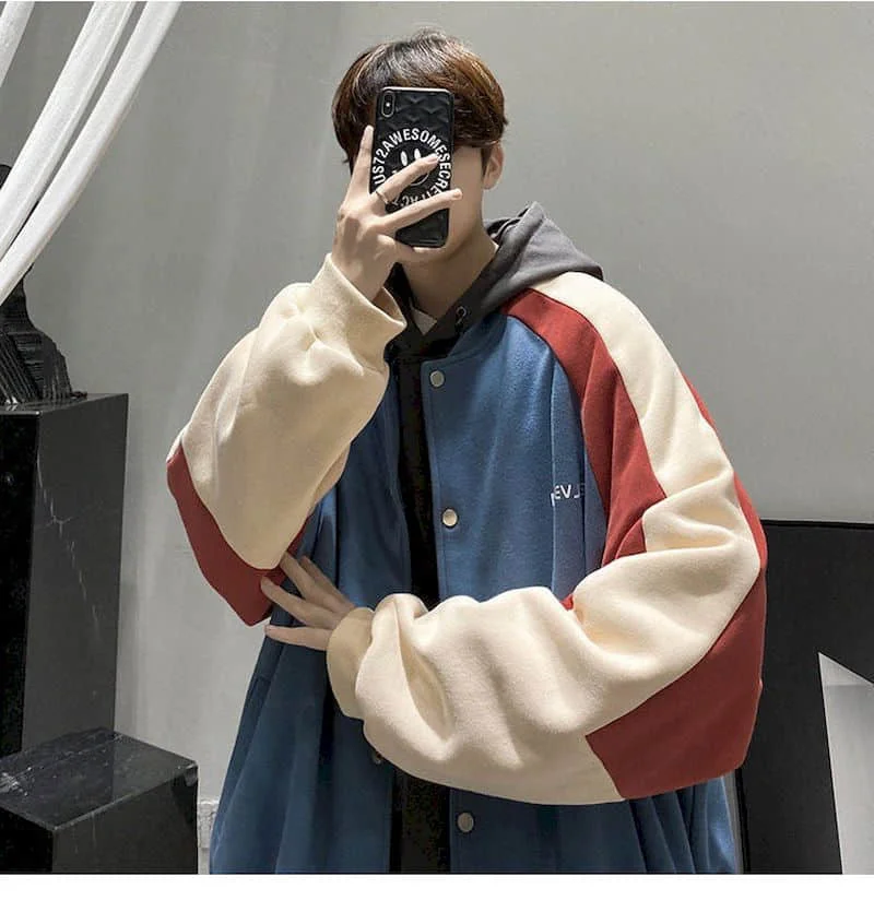 Бейсбольная Униформа Мужская Зимняя Толстая куртка в Корейском стиле модная