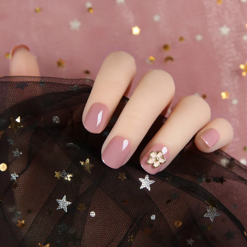 Фото 24 шт./коркор. Hyuna стильный флорет Феи девушки носимые накладные ногти полное