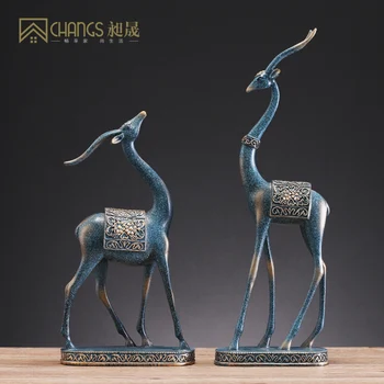 Nordic Luxury Figurines Creative Deer Miniature Animals Living Room Art Ornaments Crafts Decoration Maison Home Decor DA60XB 
Nordic Luxury Figurines Creative Deer Miniature Animals Living Room Art Ornaments Crafts Decoration Maison Home Decor DA60XB