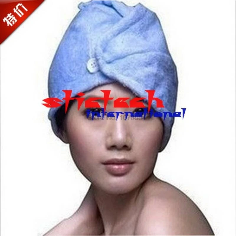 by ems or dhl 100pcs Quick drying and lightweight bath tool Microfiber Magic Hair-drying Ponytail Holder Cap for Lady N | Красота и