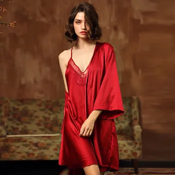 Robes Sets 2020 Solid Kimono Robe Fashion Bathrobe Sexy Sleepwear Peignoir Wedding Robes Soft Bridesmaid Robes H964
Robes Sets 2020 Solid Kimono Robe Fashion Bathrobe Sexy Sleepwear Peignoir Wedding Robes Soft Bridesmaid Robes H964