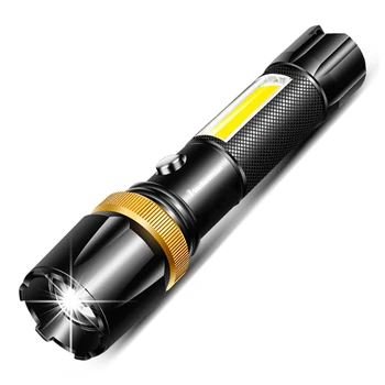 6000Lm Led flashlight Ultra Bright torch T6/L2 COB Camping light 5 switch Modes linterna Zoomable Bicycle Light use 18650
6000Lm Led flashlight Ultra Bright torch T6/L2 COB Camping light 5 switch Modes linterna Zoomable Bicycle Light use 18650