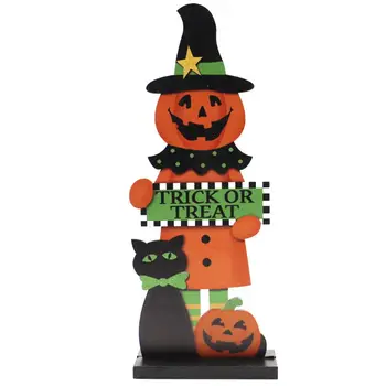 Halloween Pumpkin Man Witch Ornaments Wooden Craft Decoration Haunted House Prop
Halloween Pumpkin Man Witch Ornaments Wooden Craft Decoration Haunted House Prop