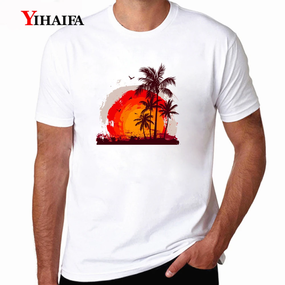 Casual Mens T-Shirt Graphic Tees Seaside Coconut Tree Printed Tee Shirts Casual Short Sleeve Streetwear Pullover Tops
Casual Mens T-Shirt Graphic Tees Seaside Coconut Tree Printed Tee Shirts Casual Short Sleeve Streetwear Pullover Tops