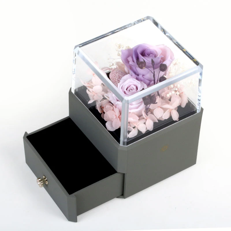 New Listing Immortal True Rose Flower Jewelry LED Display Storage Earrings Ring Necklace Box Acrylic Cover For Lover Included
New Listing Immortal True Rose Flower Jewelry LED Display Storage Earrings Ring Necklace Box Acrylic Cover For Lover Included