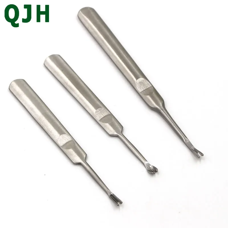 QJH бренд 3 шт. кожаный инструмент для рукоделия отрезной тонкий нож &quotU V" стиль