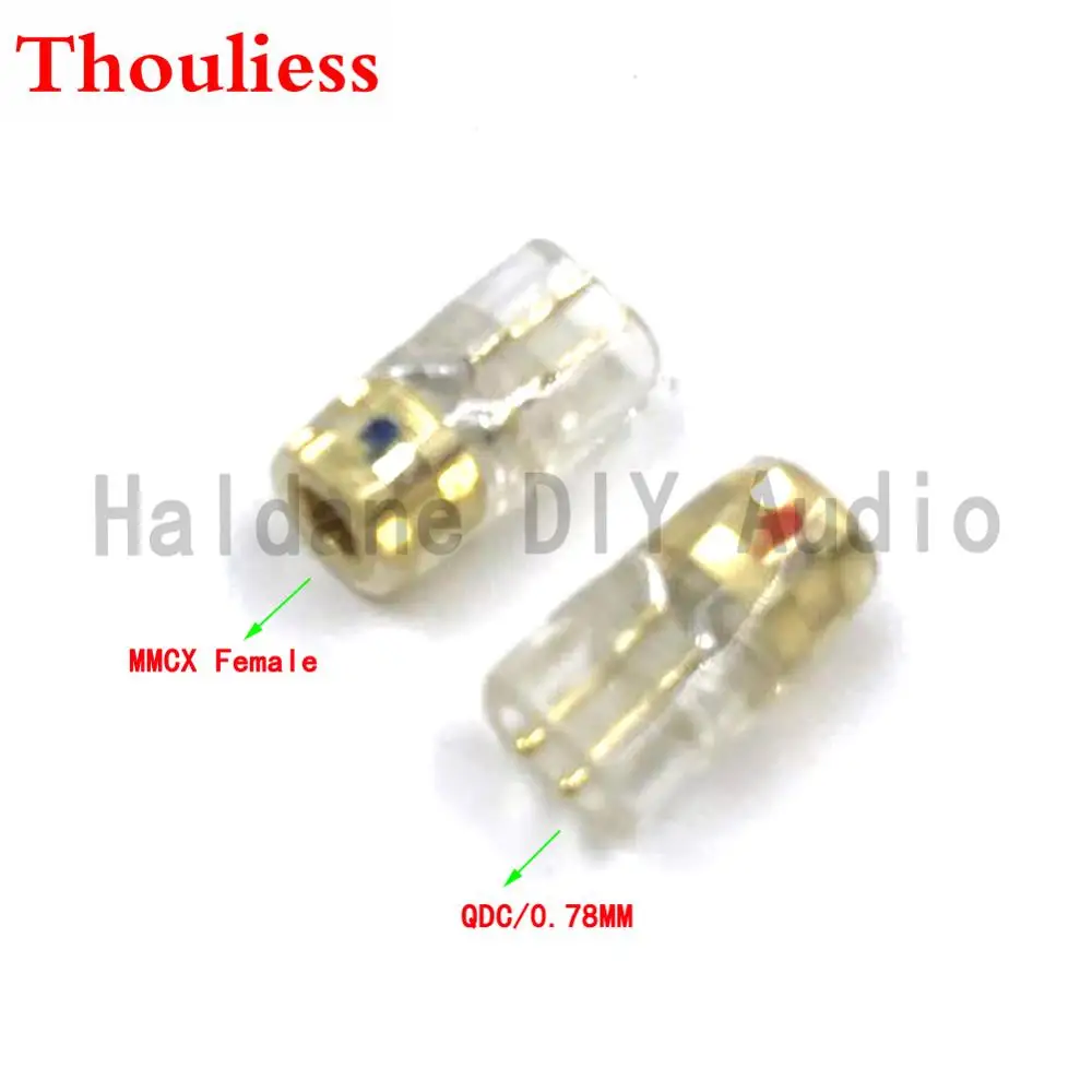 Thouliess pair Headphone Plug for QDC/0.78mm Male to MMCX Female Converter Adapter
Thouliess pair Headphone Plug for QDC/0.78mm Male to MMCX Female Converter Adapter
