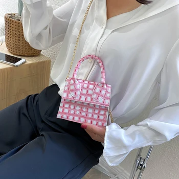 Women Mini Small Square Bags 2020 New Design PU Leather Women's Handbag Printed Stone Pattern Chain Shoulder Messenger Bags
Women Mini Small Square Bags 2020 New Design PU Leather Women's Handbag Printed Stone Pattern Chain Shoulder Messenger Bags