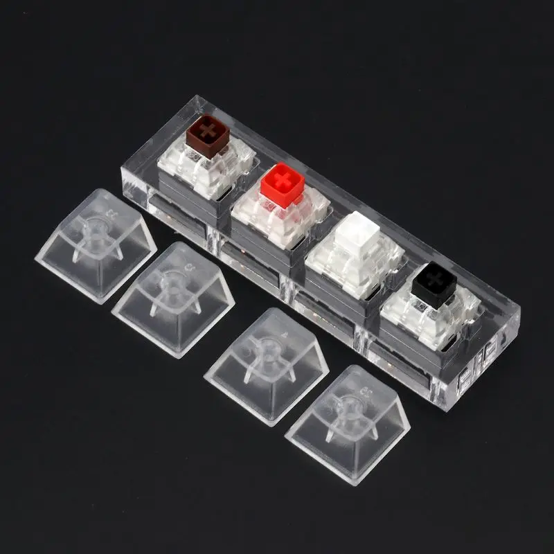 Kailh Box переключатель акриловые механические клавиатуры 4 прозрачный Пробник