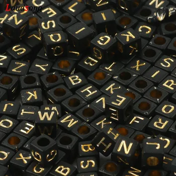 100/200/300/400/500pcs Black and Gold Mixed Letter Acrylic Beads Square Alphabet Beads For Jewelry Making Diy Bracelet Necklace 
100/200/300/400/500pcs Black and Gold Mixed Letter Acrylic Beads Square Alphabet Beads For Jewelry Making Diy Bracelet Necklace