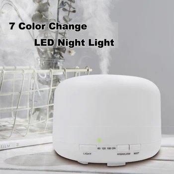 300ml/ 500mlUltrasonic Air Humidifier Aroma Essential Oil Diffuser LED Night Light Hmidificador 7 Color Change Aromatherapy
300ml/ 500mlUltrasonic Air Humidifier Aroma Essential Oil Diffuser LED Night Light Hmidificador 7 Color Change Aromatherapy