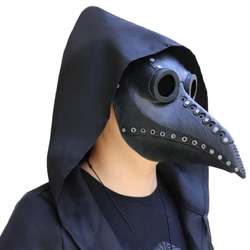 Funny Medieval Steampunk Plague Doctor Bird Mask Latex Punk Cosplay Masks Beak Adult Halloween Event Cosplay Props
Funny Medieval Steampunk Plague Doctor Bird Mask Latex Punk Cosplay Masks Beak Adult Halloween Event Cosplay Props