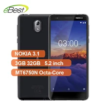 Nokia 3,1 Android 4G LTE Smartphone 5,2 "HD + relación 18:9 MT6750N Octa-Core 2990mAh teléfono móvil(China)