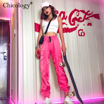 Chicology women pocket high waist neon long pants streetwear trouser 2019 autumn winter female casual party club clothes
Chicology women pocket high waist neon long pants streetwear trouser 2019 autumn winter female casual party club clothes