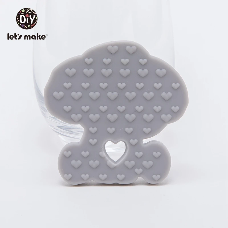 Let's Make 5pc/10pcs BPA Free Animal Silicone Teethers Elephant Baby Teething Product Food Grade Tiny Rod Shower Gifts Cartoon