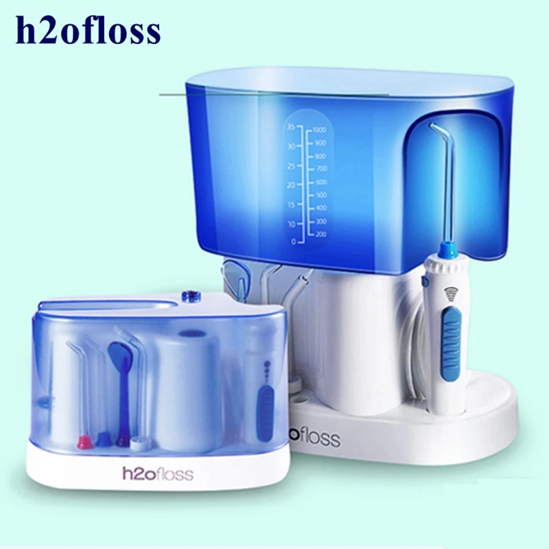 h2ofloss HF-7 Oral Irrigator 5pcs Tips Dental Water Flosser Water Floss 1000ml Oral Hygiene Dental Flosser Water Flossing
h2ofloss HF-7 Oral Irrigator 5pcs Tips Dental Water Flosser Water Floss 1000ml Oral Hygiene Dental Flosser Water Flossing