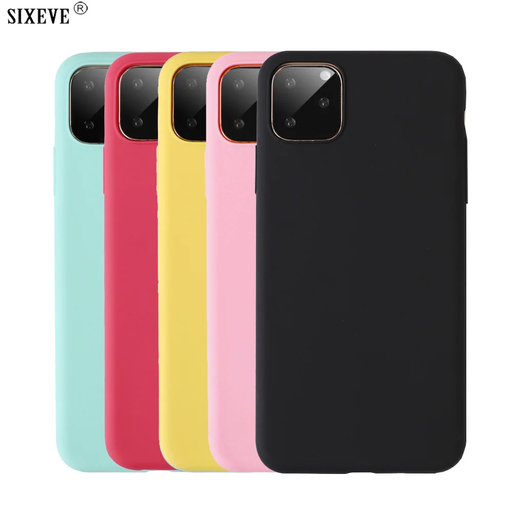 Мягкий силиконовый чехол для iPhone 12 Pro Max Mini Мобильный телефон Ультратонкий