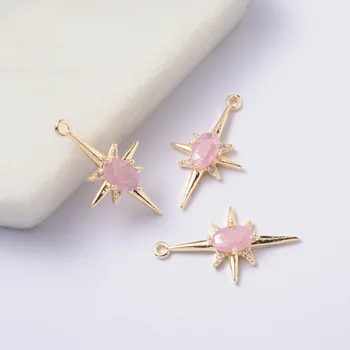 4PCS 20x13MM 24K Gold Color Plated Brass with Zircon explosion Six-star Charms Pendants High Quality Diy Jewelry Accessories
4PCS 20x13MM 24K Gold Color Plated Brass with Zircon explosion Six-star Charms Pendants High Quality Diy Jewelry Accessories