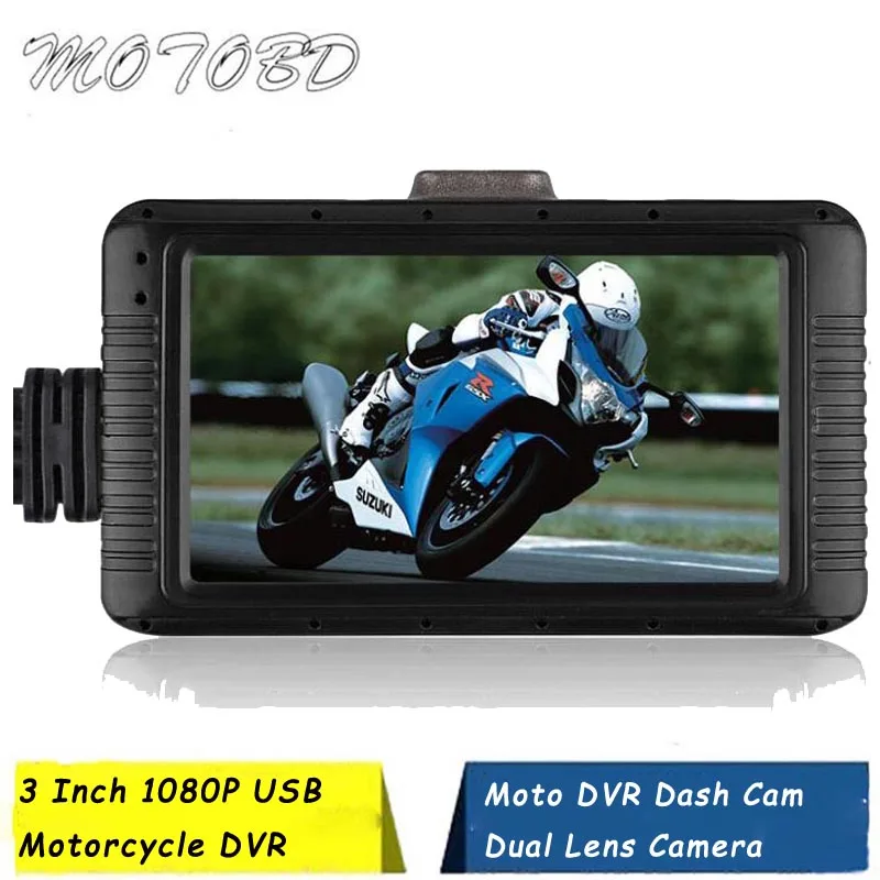 3.0" HD Motorcycle Dual Camera DVR Motor Dash Cam with Remote Control Front Rear Recorder Motorbike Electronics Moto Waterproof
3.0" HD Motorcycle Dual Camera DVR Motor Dash Cam with Remote Control Front Rear Recorder Motorbike Electronics Moto Waterproof