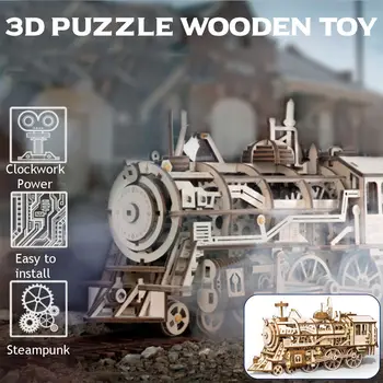 DIY Clockwork Gear Drive Locomotive 3D Wooden Model Building Kits Toys Hobbies Gift for Children Adult
DIY Clockwork Gear Drive Locomotive 3D Wooden Model Building Kits Toys Hobbies Gift for Children Adult