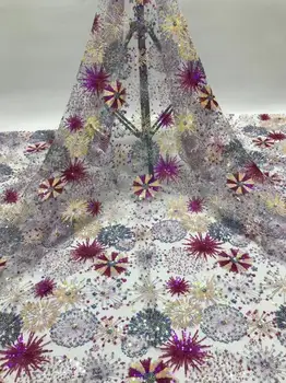 Sophia-59.1815 fashionable sequins tulle embroidery french net lace fabric for party dress 
Sophia-59.1815 fashionable sequins tulle embroidery french net lace fabric for party dress