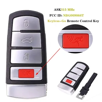 3+1Button ASK315 MHz Keyless-Go Remote Control Key 48 CHIP FCC ID: NBG009066T for V*W Passat 2006-2013 , V*W CC 2009-2015 
3+1Button ASK315 MHz Keyless-Go Remote Control Key 48 CHIP FCC ID: NBG009066T for V*W Passat 2006-2013 , V*W CC 2009-2015