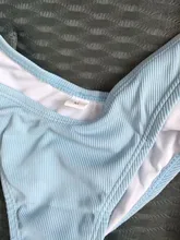 Vigorashly-traje de baño de corte de cuello alto para mujer, Bikini Sexy con Tanga, bañador de Parte superior atada, conjunto de Bikini brasileño para mujer, ropa de baño 2021