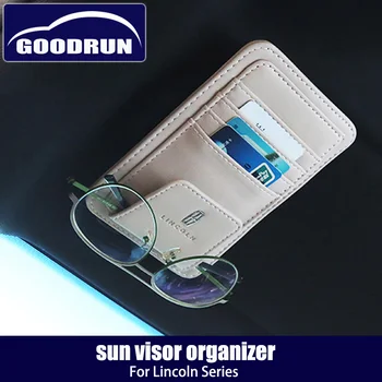 Car sun visor organizer for Lincoln series Bill business card holder glasses clip multifunctional leather sunshade storage bag
Car sun visor organizer for Lincoln series Bill business card holder glasses clip multifunctional leather sunshade storage bag