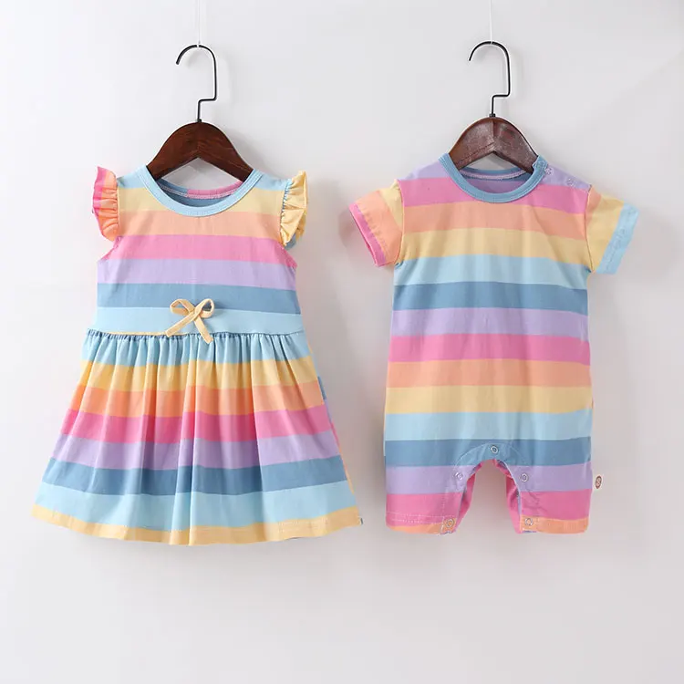 New Summer Outfit toddler romper baby stripe jumpsuit newborn baby summer rainbow children teen clothing with Wing 3M-9Y
New Summer Outfit toddler romper baby stripe jumpsuit newborn baby summer rainbow children teen clothing with Wing 3M-9Y