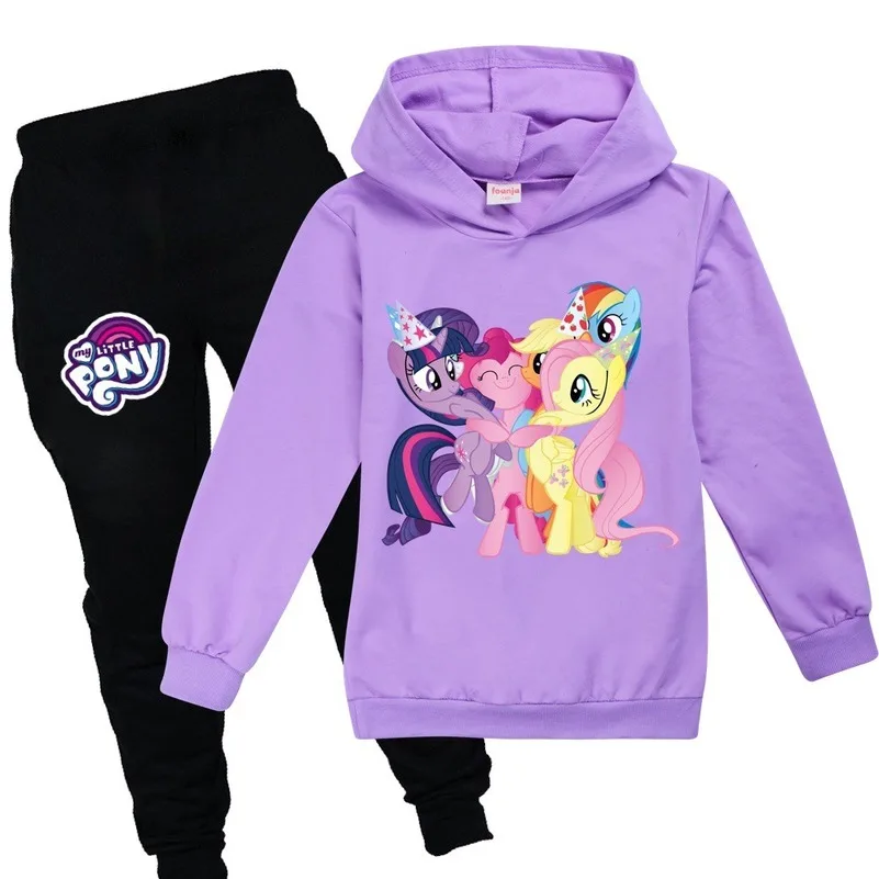 Kids Clothing Sets for girls Pony costume print Birthday suit long sleeve children Sport Suits Hoodies Tops +Pants 2pcs Set
Kids Clothing Sets for girls Pony costume print Birthday suit long sleeve children Sport Suits Hoodies Tops +Pants 2pcs Set