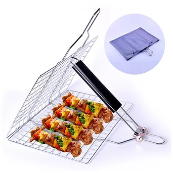 BBQ Grilling Basket Detachable Barbecue Net Square Folding Grill for Vegetable Fish Shrimp with Handle
BBQ Grilling Basket Detachable Barbecue Net Square Folding Grill for Vegetable Fish Shrimp with Handle