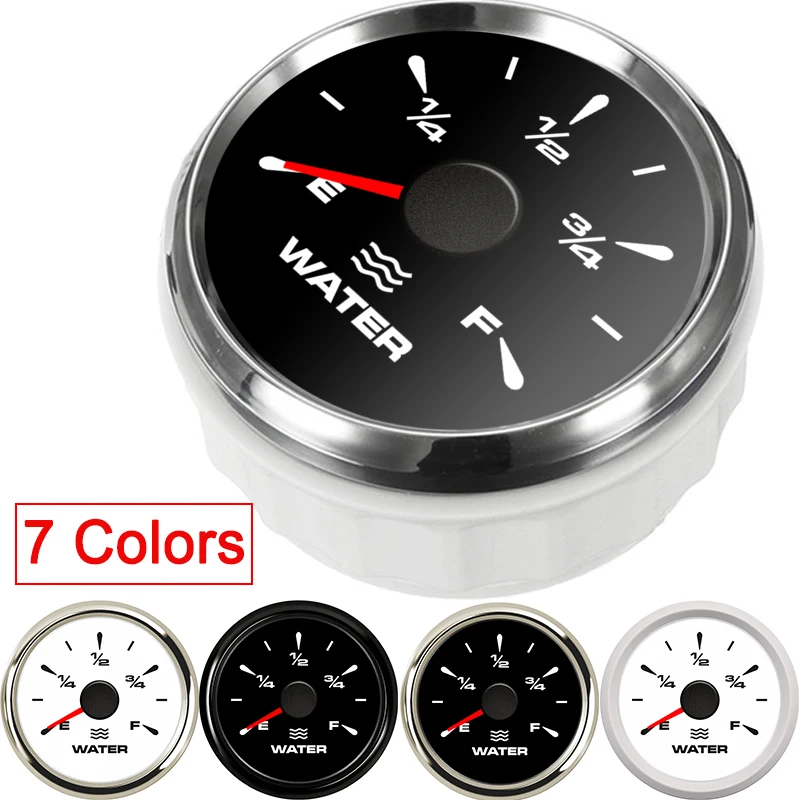 7 Colors 52mm Marine Boat Water Level Gauge Liquid Empty -Full water level indicator meter auto gauge moto instrument 9-32V
7 Colors 52mm Marine Boat Water Level Gauge Liquid Empty -Full water level indicator meter auto gauge moto instrument 9-32V