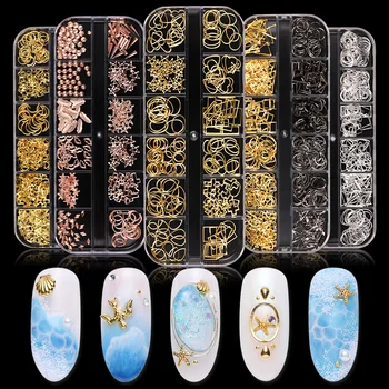 1Case Gold Silver Hollow 3D Nail Art Decorations Mix Metal Nail Rivets Shiny Charm Strass Accessories Studs Designs
1Case Gold Silver Hollow 3D Nail Art Decorations Mix Metal Nail Rivets Shiny Charm Strass Accessories Studs Designs