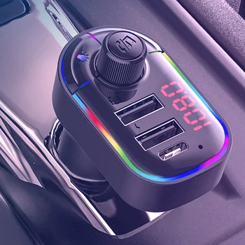 Bluetooth 5.0 FM Transmitter Dual USB Charging Type-C Car Mp3 Music Player Bluetooth Adapter Car Fast Charge Auto Supplies
Bluetooth 5.0 FM Transmitter Dual USB Charging Type-C Car Mp3 Music Player Bluetooth Adapter Car Fast Charge Auto Supplies