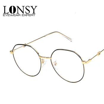 New Designer Women Glasses Optical Frames Metal Round Glasses Frame Clear Blue Light Eyeglasses Ocluos Monturas De Lentes Mujer
New Designer Women Glasses Optical Frames Metal Round Glasses Frame Clear Blue Light Eyeglasses Ocluos Monturas De Lentes Mujer