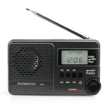 Retekess TR601 knob Radio FM AM SW MP3 player TF card Alarm Time Digital Display DSP Sleep Function for Family Camping Outdoor
Retekess TR601 knob Radio FM AM SW MP3 player TF card Alarm Time Digital Display DSP Sleep Function for Family Camping Outdoor