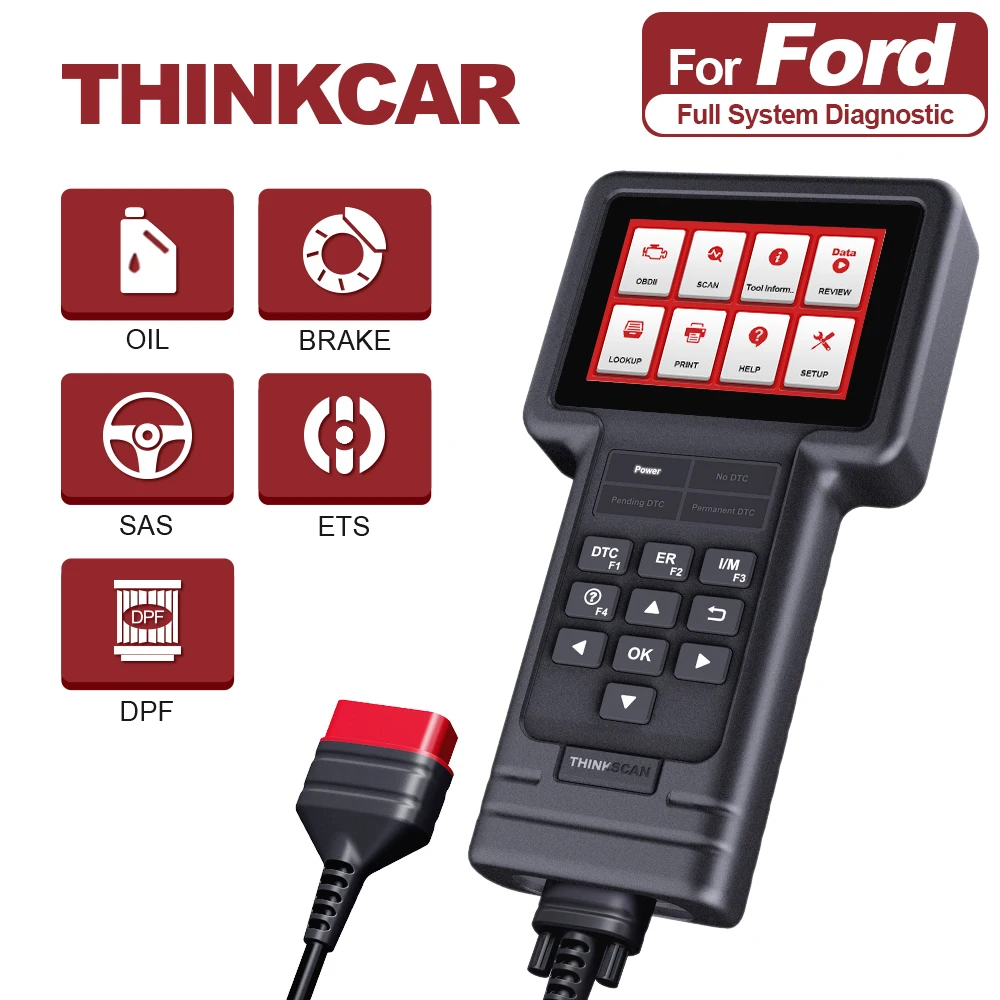 Диагностический инструмент THINKCAR Thinkscan S04 для Ford OBD2 полный системный считыватель
