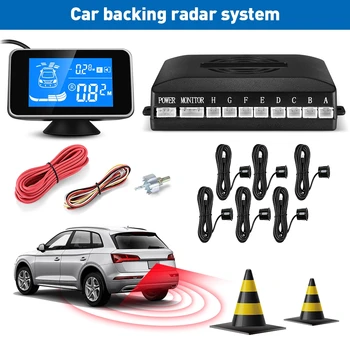 088 - 6 Car Backing Radar System 6 Ultrasonic Sensors 2.5m Distance Detection LCD Display 360-degree Rotation
088 - 6 Car Backing Radar System 6 Ultrasonic Sensors 2.5m Distance Detection LCD Display 360-degree Rotation