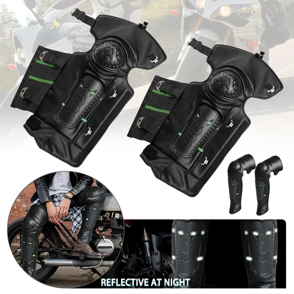 High Quality Motorcycle Knee Pad Men riding Protective Gear Knee Gurad Knee Protector with Reflective Strips PU Leather Fabric
High Quality Motorcycle Knee Pad Men riding Protective Gear Knee Gurad Knee Protector with Reflective Strips PU Leather Fabric