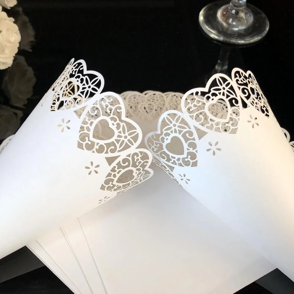 50pcs Hollow Conical Lace Paper Cup Meetings Table Decoration Article Wedding Saflower with Love Paper Flower Tube Wedding Party
50pcs Hollow Conical Lace Paper Cup Meetings Table Decoration Article Wedding Saflower with Love Paper Flower Tube Wedding Party