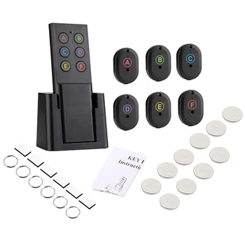 Key Finder, Wireless Rf Item Locator Key Tracker Anti-Lost Alarm Keychain, 1 Rf Transmitter And 6 Receivers For Key Purse Pet Ce
Key Finder, Wireless Rf Item Locator Key Tracker Anti-Lost Alarm Keychain, 1 Rf Transmitter And 6 Receivers For Key Purse Pet Ce