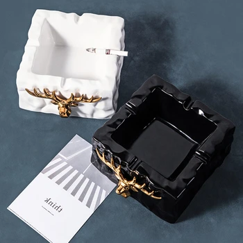 Nordic Deer Head Ashtray Light Luxury Ceramic Geometry Creative Personalized Fashion Household Living Room Office Ashtrays
Nordic Deer Head Ashtray Light Luxury Ceramic Geometry Creative Personalized Fashion Household Living Room Office Ashtrays