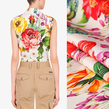111CM Wide 30MM Gorgeous Colorful Floral Print Stretch Heavy Silk Crepe Fabric for Summer Dress Shirt Suit E1344
111CM Wide 30MM Gorgeous Colorful Floral Print Stretch Heavy Silk Crepe Fabric for Summer Dress Shirt Suit E1344