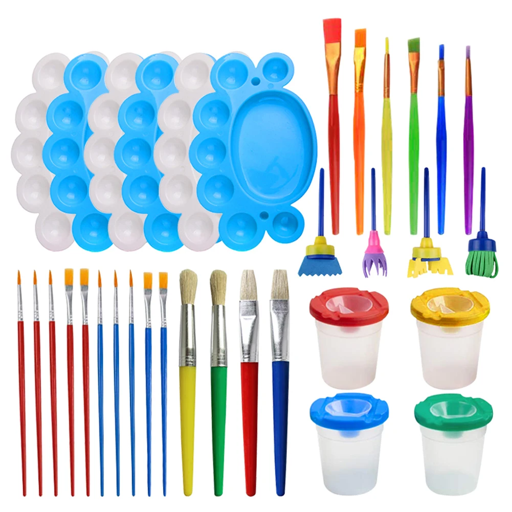 34pcs/set Kids Paint Sponge Brushes Palette Kit Art Craft Brush Drawing Toys DIY Hand Painting Coloring Tool Gift for Children
34pcs/set Kids Paint Sponge Brushes Palette Kit Art Craft Brush Drawing Toys DIY Hand Painting Coloring Tool Gift for Children
