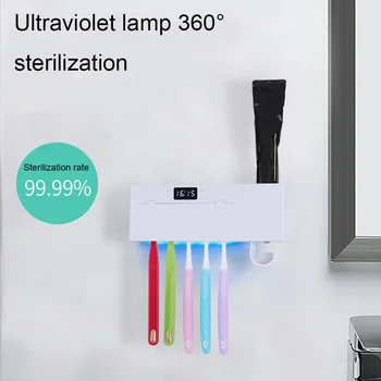 Toothbrush Holder Auto Electric Toothbrush Sterilizer Case UV Light USB Rechargeable with Toothpaste Squeezer Home Accessories
Toothbrush Holder Auto Electric Toothbrush Sterilizer Case UV Light USB Rechargeable with Toothpaste Squeezer Home Accessories