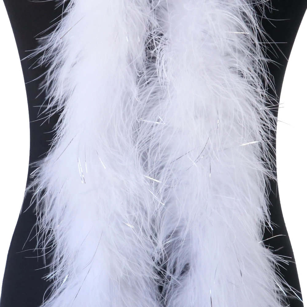 30g Fluffy Turkey Marabou Feather Boa silver wire Soft Turkey Trim Shawl Wedding Costume Decoration Scarf white feathers
30g Fluffy Turkey Marabou Feather Boa silver wire Soft Turkey Trim Shawl Wedding Costume Decoration Scarf white feathers