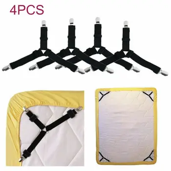 4Pcs Adjustable Elastic Sheet Clips for Bed Sheet Mattress Cover Fixings Triangle Sheet Holder With Heavy-duty Clips Organizer
4Pcs Adjustable Elastic Sheet Clips for Bed Sheet Mattress Cover Fixings Triangle Sheet Holder With Heavy-duty Clips Organizer