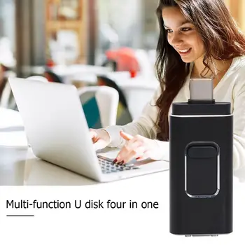 Multi-function 4 in 1 TYPE-C USB Flash Drive 64GB for iOS Android Mobile Phones Compatible with IOS/Android/PC&Mac Metal Materia
Multi-function 4 in 1 TYPE-C USB Flash Drive 64GB for iOS Android Mobile Phones Compatible with IOS/Android/PC&Mac Metal Materia